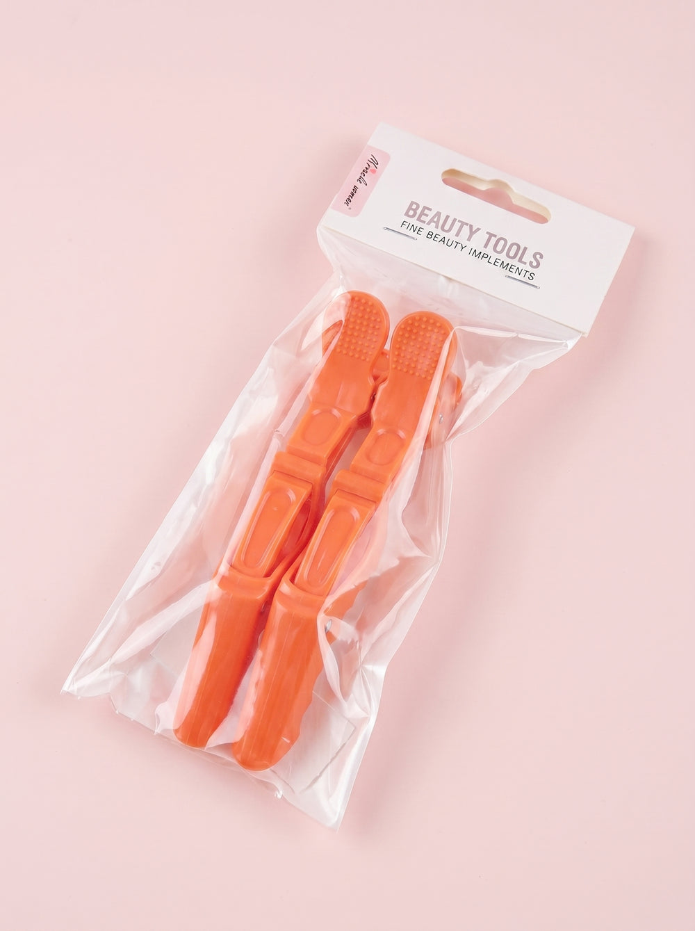 Pinzas sujetadoras para cabello naranja - Pack de 6